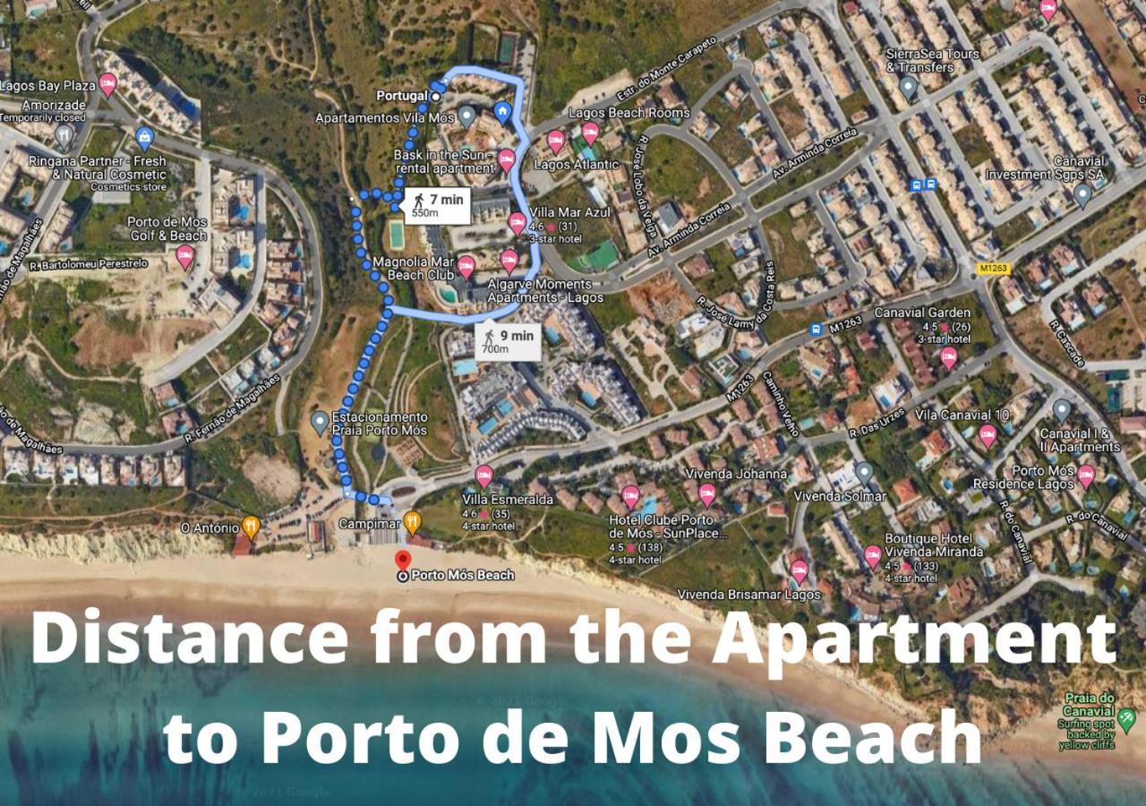 Spacious Apartment Near Porto De Mos Beach, Lagos. Kültér fotó