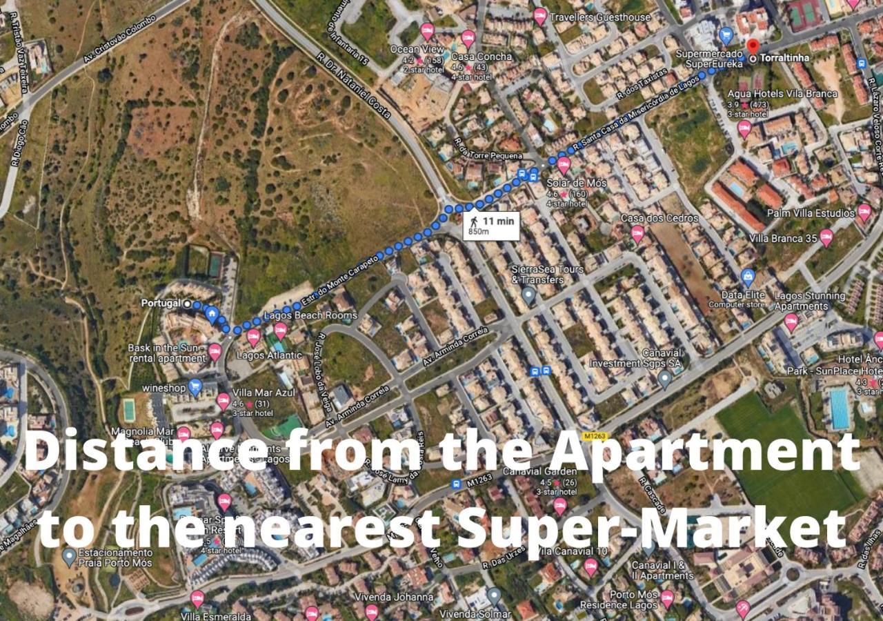 Spacious Apartment Near Porto De Mos Beach, Lagos. Kültér fotó